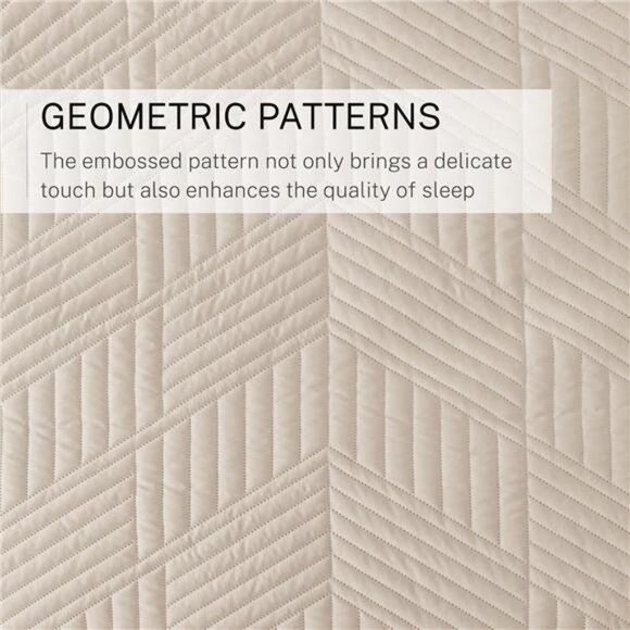 Ultrasonic Full Queen Quilt Bedding Set, Lightweight Brich - Picture 5 of 7